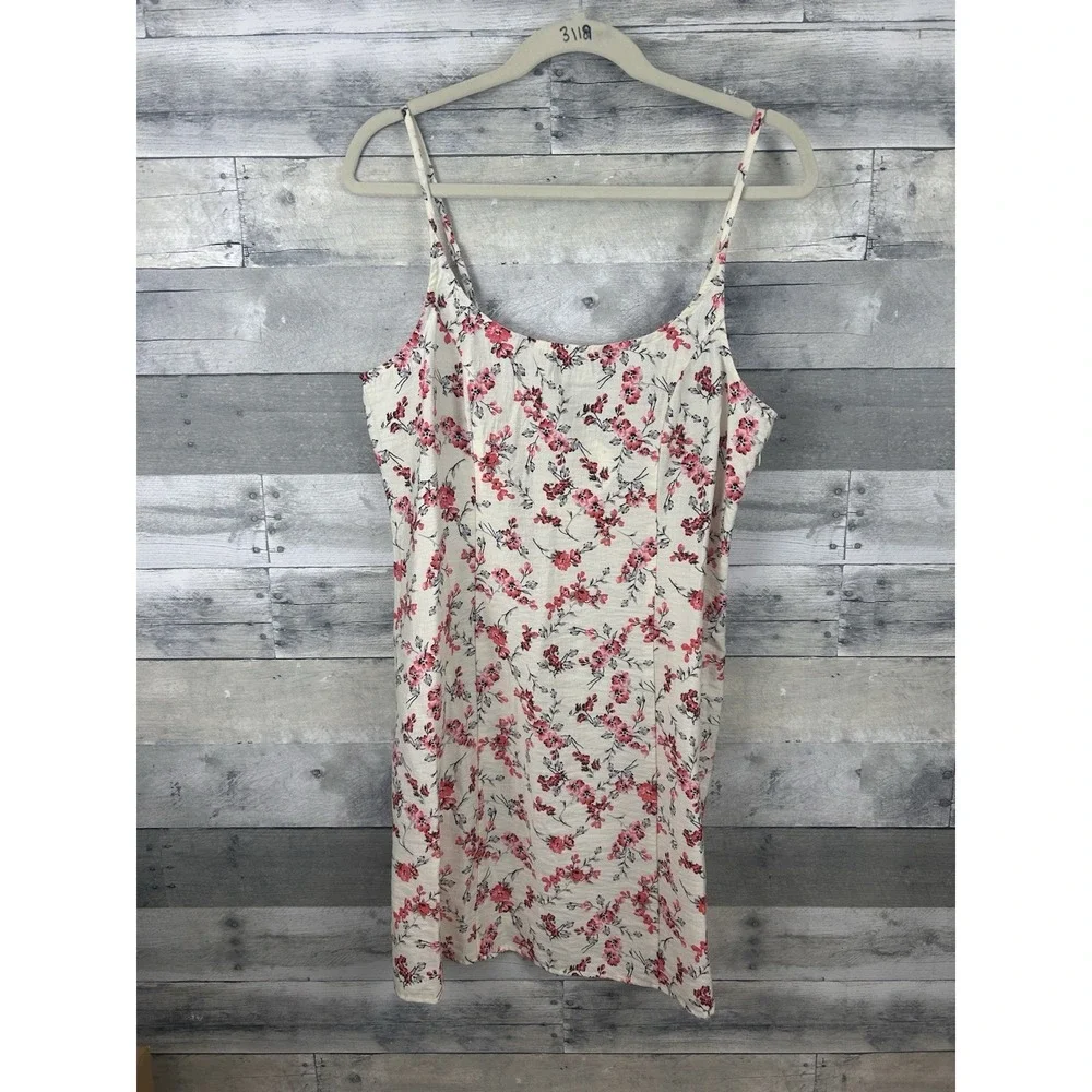 A New Day Cream Floral Cami Dress Size 12